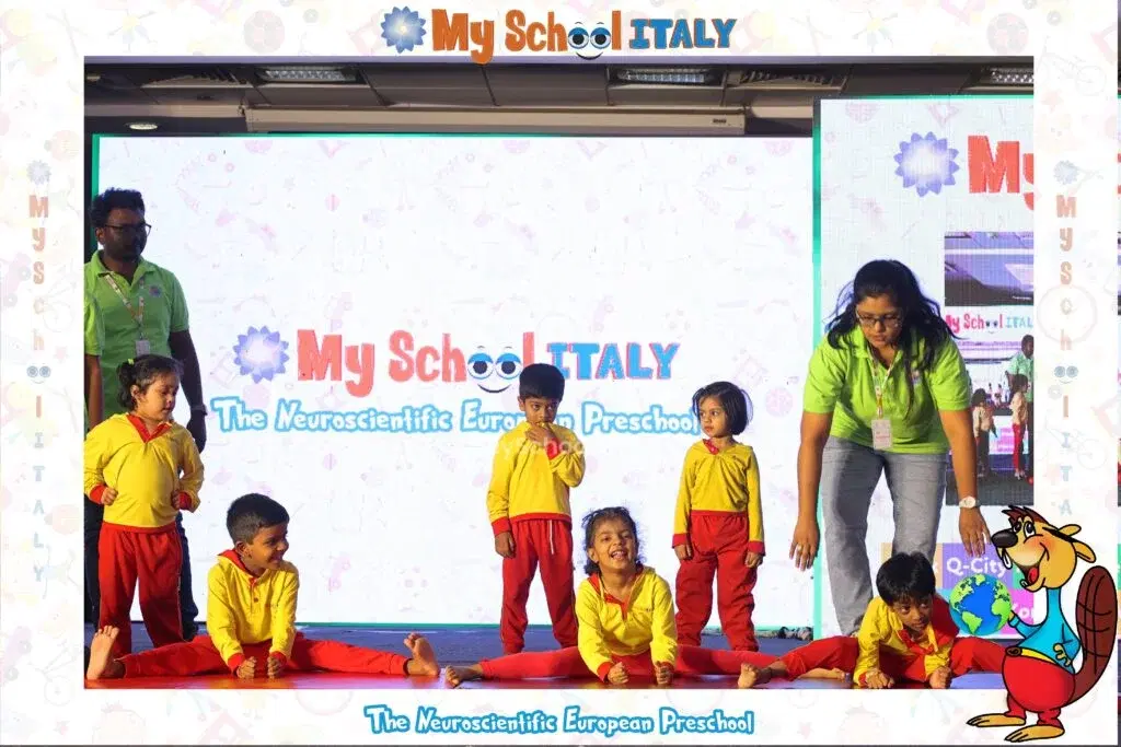 Children engaging in activities at My School ITALY Hyderabad