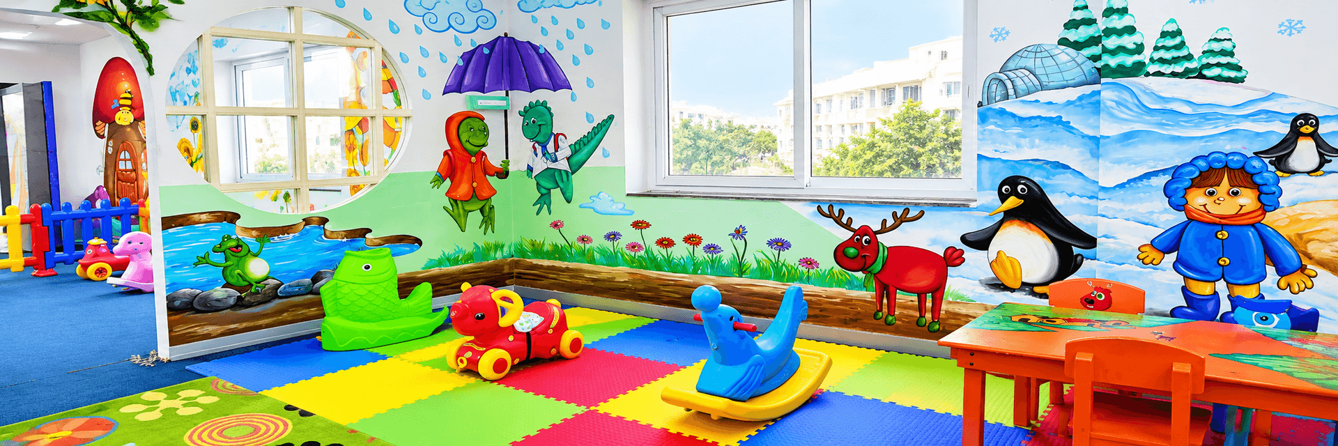 Children learning and playing at MSI HITEX