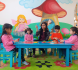 Child engaged in sensory play